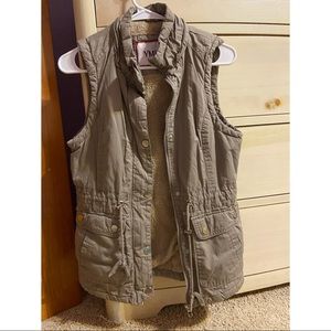 Tan Utility Fur Vest